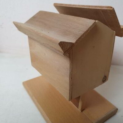 Ταΐστρα πουλιών-Μολυβοθήκη ξύλινη 290357