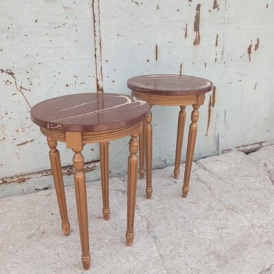 Side table μαρμάρινη επιφάνεια
