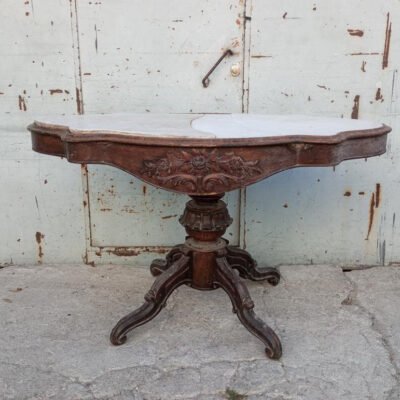 Coffee table με περίτεχνη τορνευτή βάση 170502